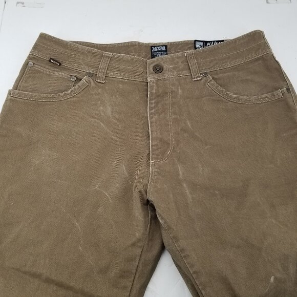 Kuhl Ryder Pants Men Vintage Patina Dye Olive Brown Hiking Outdoors 34 x 30 - Picture 3 of 10